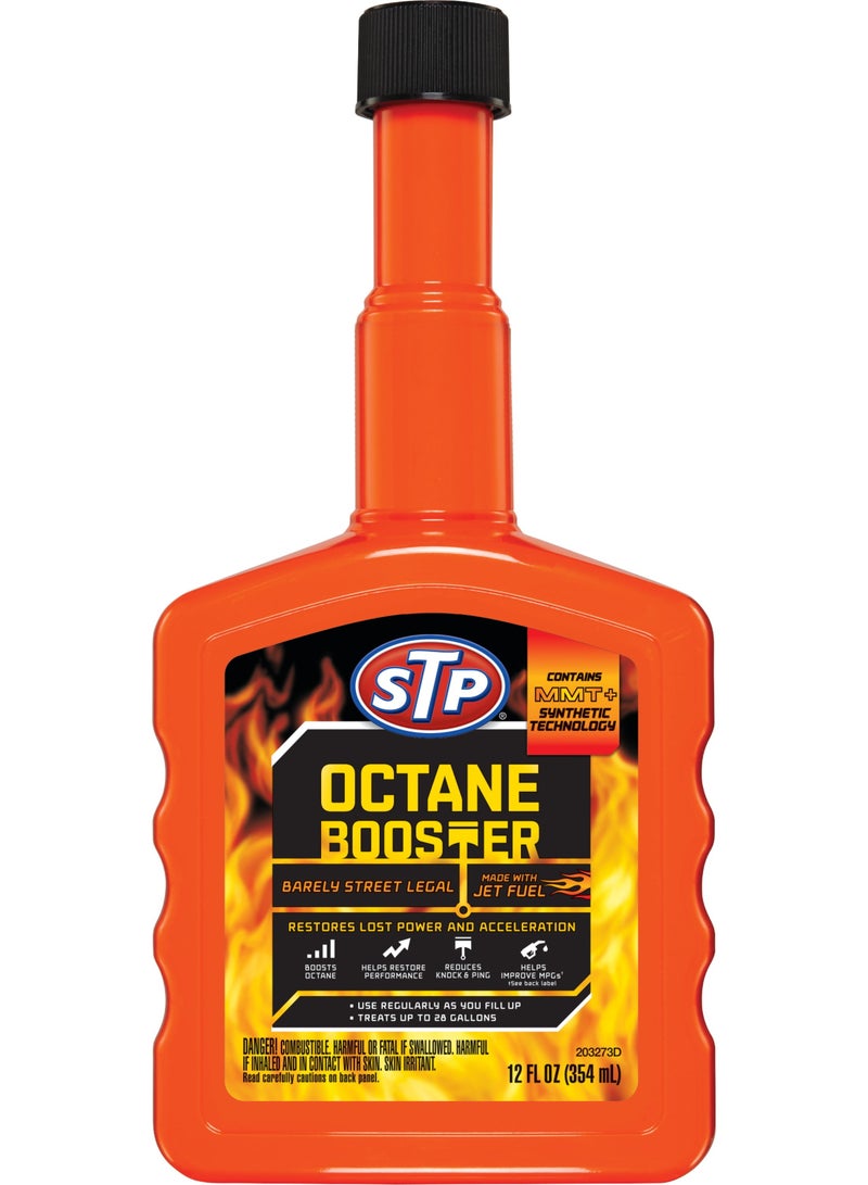 STP Octane Booster 354ml Restores Lost Power And Acceleration Contains MMT and Synthetic Technology Made With Jet Fuel - Image 2