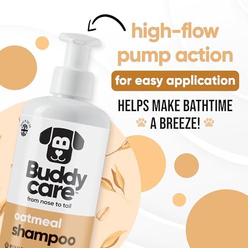 Buddycare Oatmeal Dog Shampoo for Smelly Dogs (16.90oz) - Hypoallergenic & Itch Relief Formula, Gentle on Sensitive Skin, Includes Dog Shampoo and Conditioner - Essential Dog Grooming Supplies - Image 3