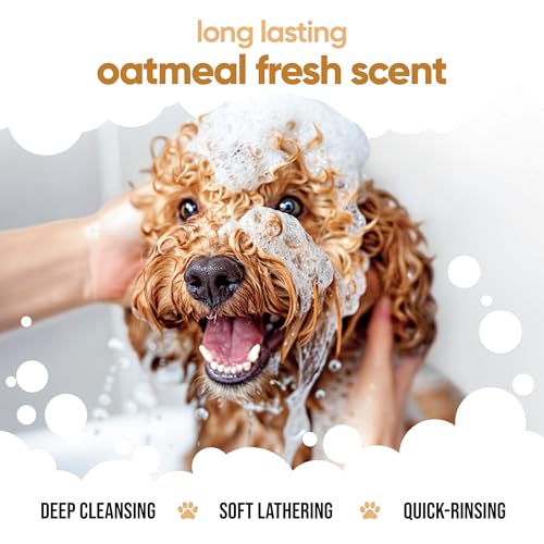 Buddycare Oatmeal Dog Shampoo for Smelly Dogs (16.90oz) - Hypoallergenic & Itch Relief Formula, Gentle on Sensitive Skin, Includes Dog Shampoo and Conditioner - Essential Dog Grooming Supplies - Image 5