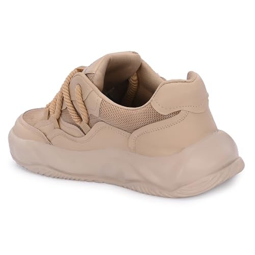 Amico Sneakers for Men | Casual Shoes for Boys | Mens Beige Sneakers - Image 5