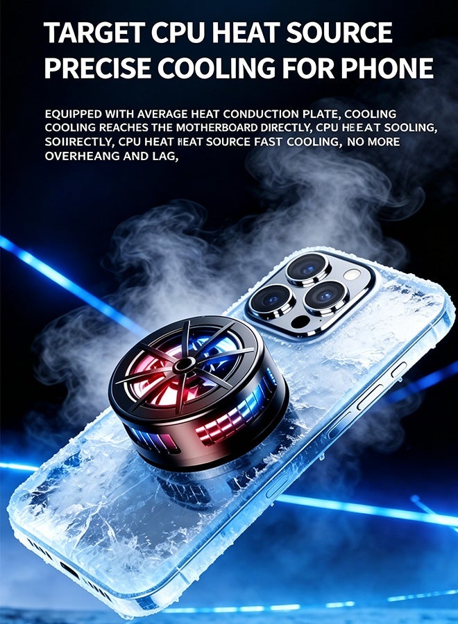 iPad Cooler,Magnetic Tablet Cooler for ipad/surface pro/Samsung Tab,Compatible for Steam Deck,Universal Radiator with Temperature Display for Mobile Gaming,Tiktok Live Streaming - Image 4