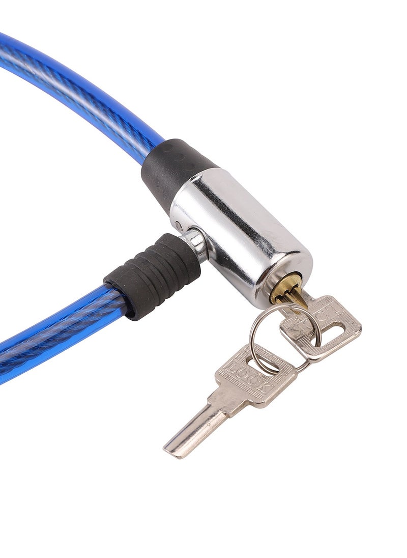 LAWAZIM Heavy-Duty Bicycle Lock with Cable - Iron Head Security Anti-Theft Design 12x65cm - Versatile Bike/Motorcycle Security Solution | Bike Lock Holder Security Cable Lock Cycling Gear Outdoors  - Image 5