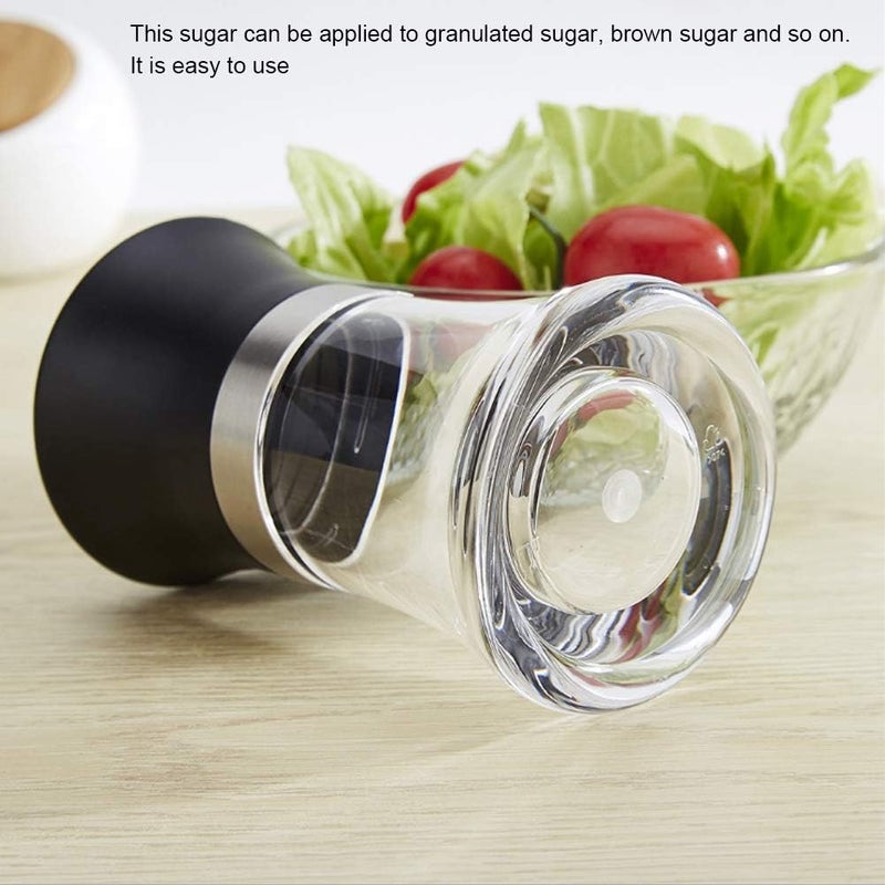 Household Acrylic Sugar Jar Dispenser Sugar Shaker For Coffee Baking with Pouring Spout and Lid Cereal , Tea Kitchen Utensil Accessories(100mL) - Image 2