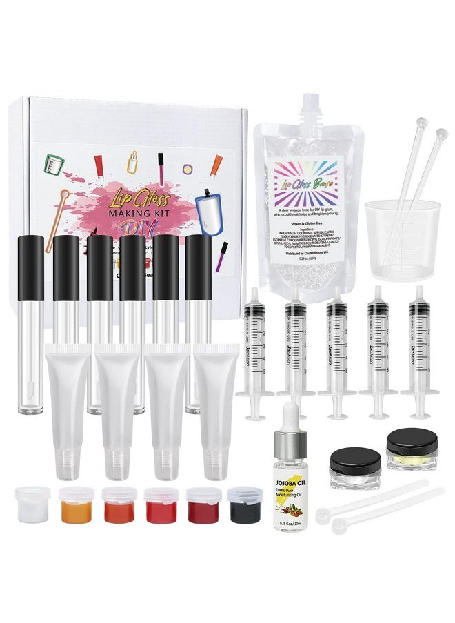 Cilrofelr - Diy Lip Gloss Making Kit 45 Pcs Diy Lip Gloss Set Fun Makeup Kits For Girls To Create 10 Moisturizing And Shiny Lip Gloss - Image 1