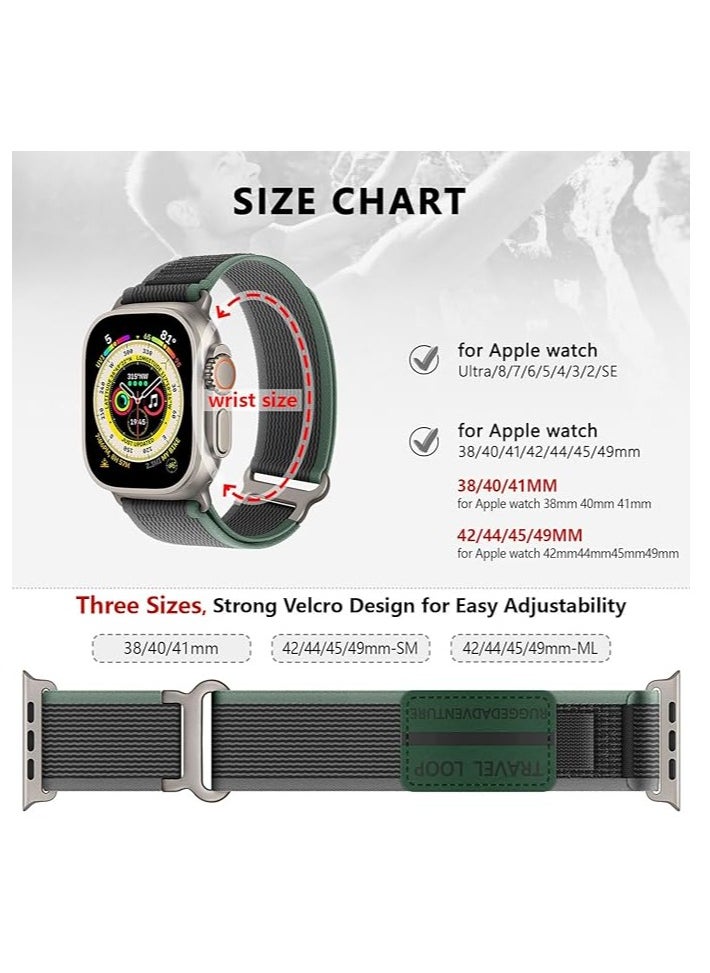 MIGOFAST - Trail loop nylon band for Apple Watch utlra/utlra 2 49mm band  for Apple watch Series 10 band 46mm 42mm for Apple watch Series 9/8/7 band  45mm for Apple Watch Series - Image 1