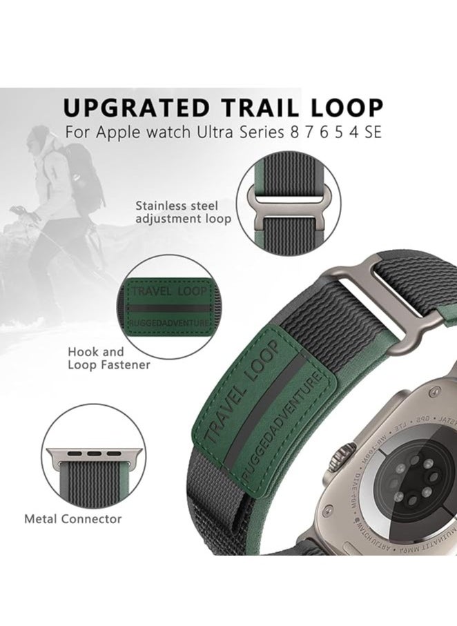 MIGOFAST - Trail loop nylon band for Apple Watch utlra/utlra 2 49mm band  for Apple watch Series 10 band 46mm 42mm for Apple watch Series 9/8/7 band  45mm for Apple Watch Series - Image 1