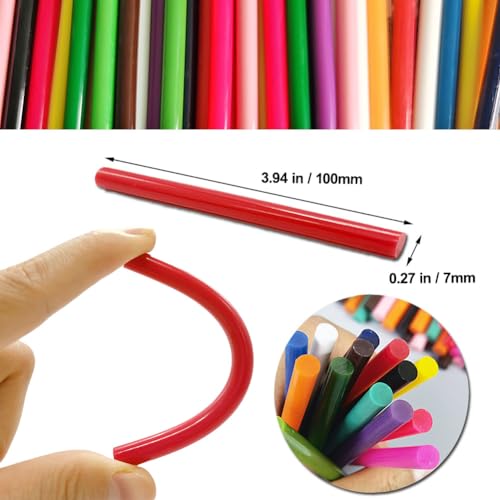 Ewparts Opaque Colored Hot Glue Sticks for Hot Glue Gun Mini Hot Melt Glue Sticks Bulk 14 Color 84Pack Glue Gun Sticks Full Size Colored Hot Glue Sticks Hot Glue Sticks for Glue Gun Small Glue Sticks - Image 2