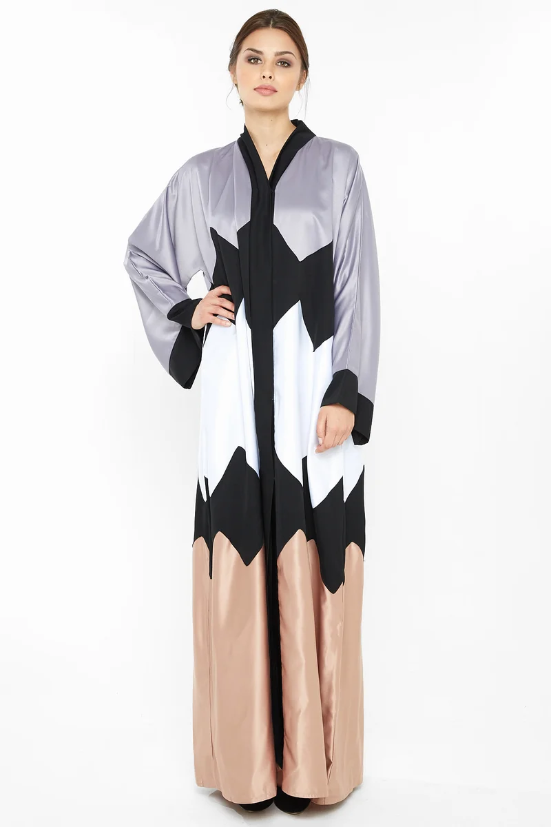 النخبة Multi color Abaya-AJ383A