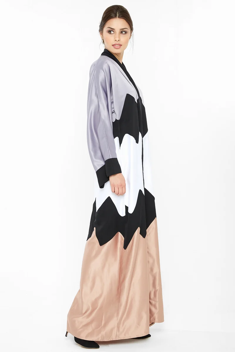 النخبة Multi color Abaya-AJ383A