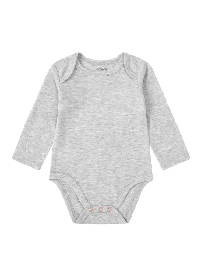 Luna & Lily 2-Piece Striped Romper and Plain Bodysuit