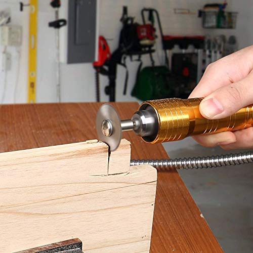 DIY Crafts مجموعة حرف يدوية من 30 قطعة، متعددة، مجموعة مدمجة، أقراص قطع لأداة دوارة، عجلة قطع ماسية بشاك 1/8" وشفرات منشار دائري HSS ومعدن راتنجي (مجموعة من 30 قطعة، متعددة، مجموعة مدمجة) - Image 5