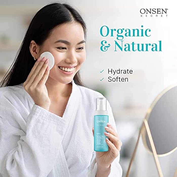 Onsen Secret Japanese Cleansing Milk Face Wash, Anti Aging Gentle Cleanser, Makeup Remover, Cleansing Milk for Sensitive Skin, All Natural, Purifying Organic, Non Foaming Facial Cleanser - 150 ml - Image 4