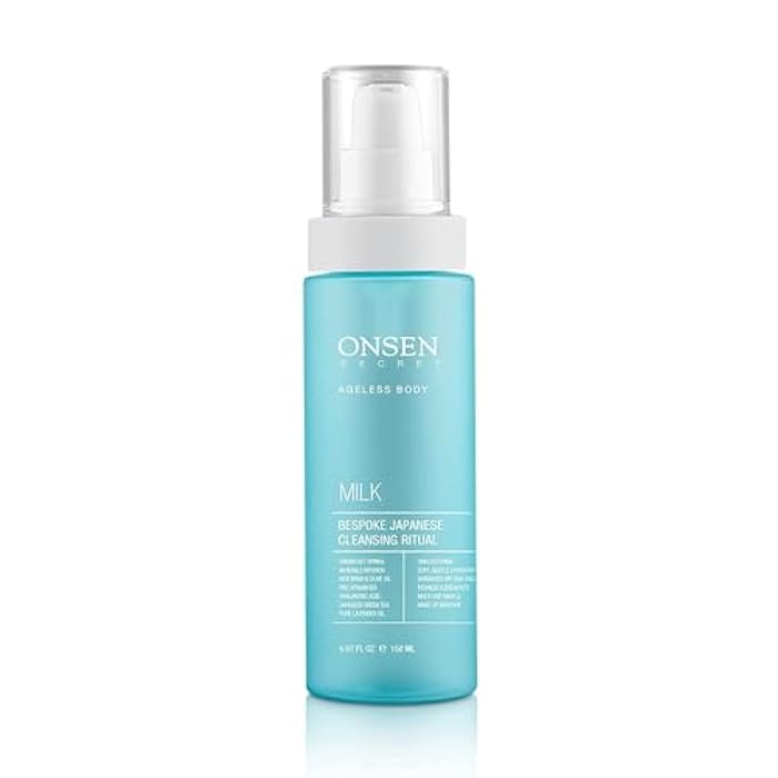 Onsen Secret Japanese Cleansing Milk Face Wash, Anti Aging Gentle Cleanser, Makeup Remover, Cleansing Milk for Sensitive Skin, All Natural, Purifying Organic, Non Foaming Facial Cleanser - 150 ml - Image 1