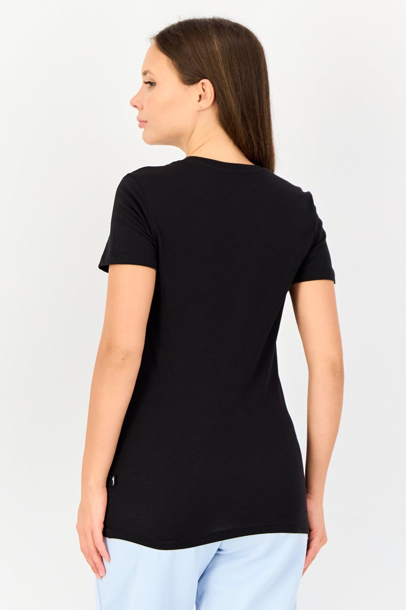 PUMA Women Sportswear Fit Short Sleeve Outdoor T-Shirt , Black - Image 3