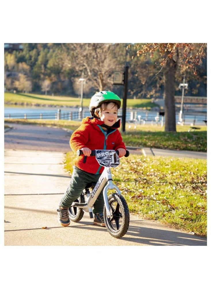 STRIDER - Strider 12” Pro Bike - No Pedal Balance Bicycle for Kids 18 Months to 5 Years - Includes Safety Pad, Padded Seat, Mini Grips & Flat-Free Tires - Tool-Free Assembly & Adjustments - Image 1