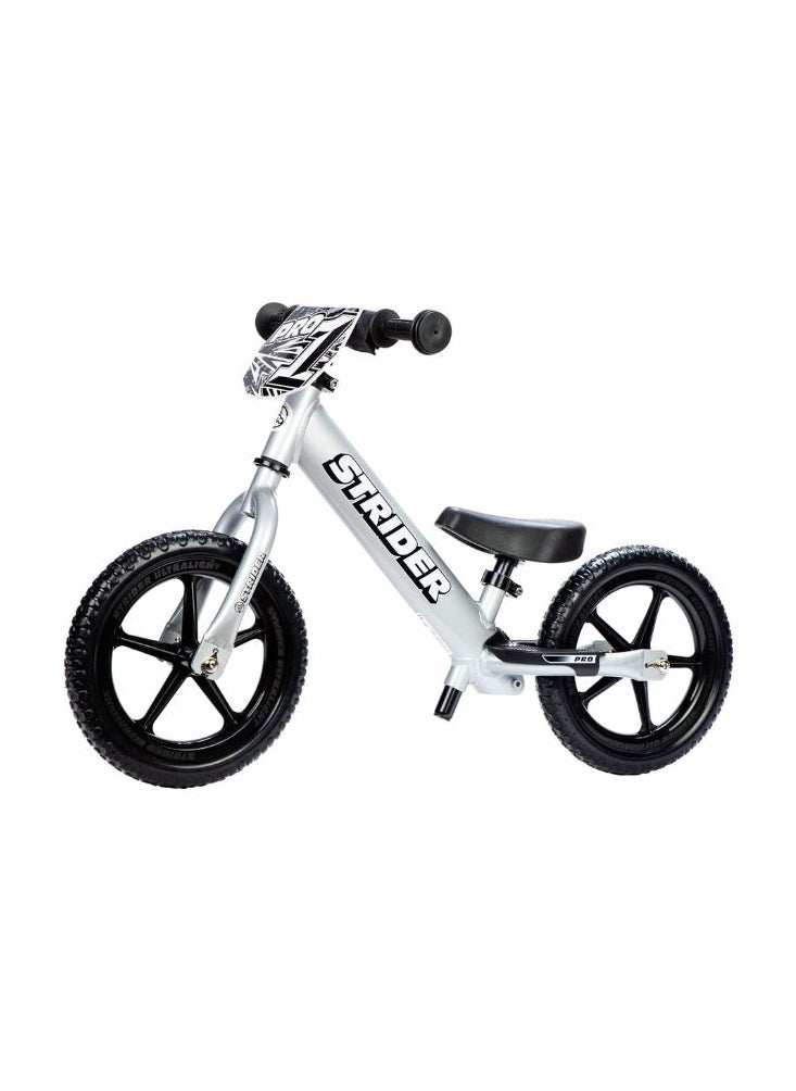 STRIDER - Strider 12” Pro Bike - No Pedal Balance Bicycle for Kids 18 Months to 5 Years - Includes Safety Pad, Padded Seat, Mini Grips & Flat-Free Tires - Tool-Free Assembly & Adjustments - Image 1