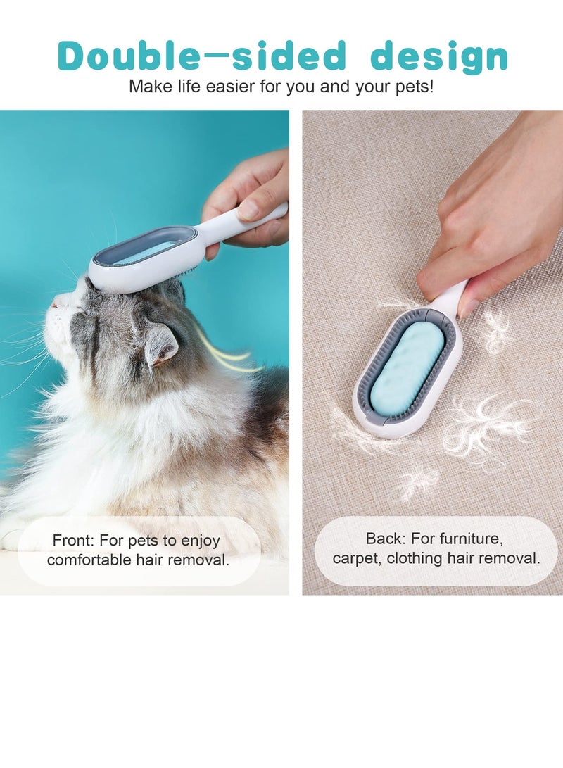 SYOSI Dog Brush Cat Grooming Comb Self Cleaning Slicker Brushes Pet Massage Tool Gently Removes Loose Undercoat Mats Tangled Hair - Image 4