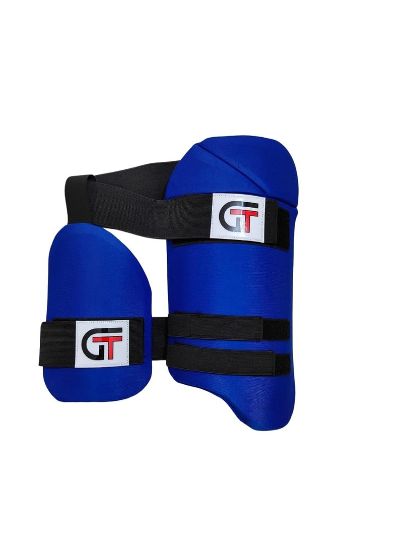 Grant Cricket Thigh Guard Pad, Royal Blue, Professional Design with Adjustable Straps, Men's Cricket Protection Gear (boy) - Image 1