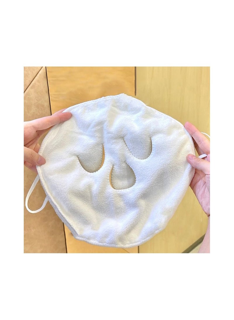 2 Pieces Towel Mask Reusable Face Towel - Image 2