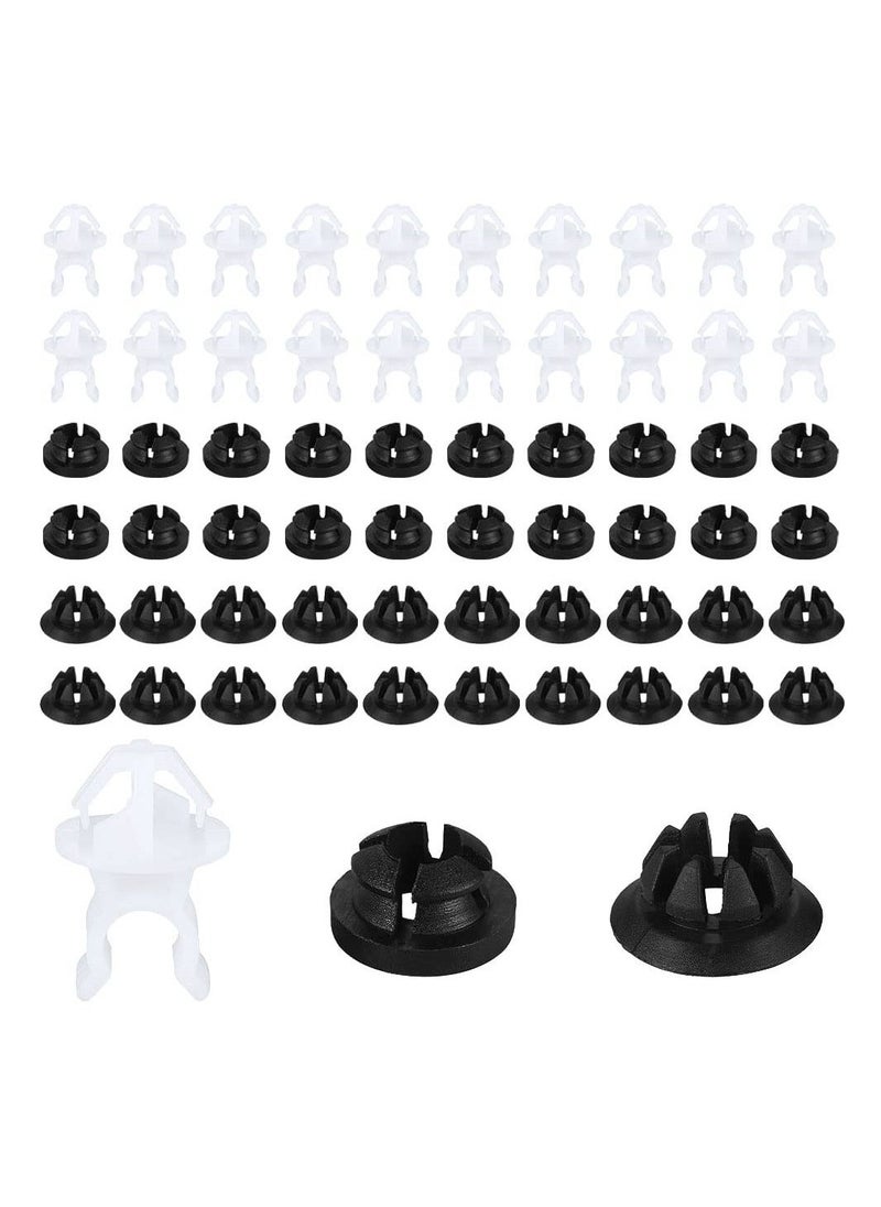 KASTWAVE 60Pcs Hood Prop Rod Holder Clips, Car Engine Hood Support Prop Rod Grommet Clips, Auto Decorative Accessories, Compatible with 91503-SS0-003, Fit for Most Cars Automobile Bracket  - Image 1