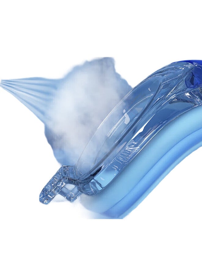 Swans نظارات سباحة وقبعة مستوردة للأطفال، مجموعة سباحة عالية الدقة مقاومة للضباب للأولاد والبنات، سيغ1-3 الأرنب الأبيض الصغير - Image 3