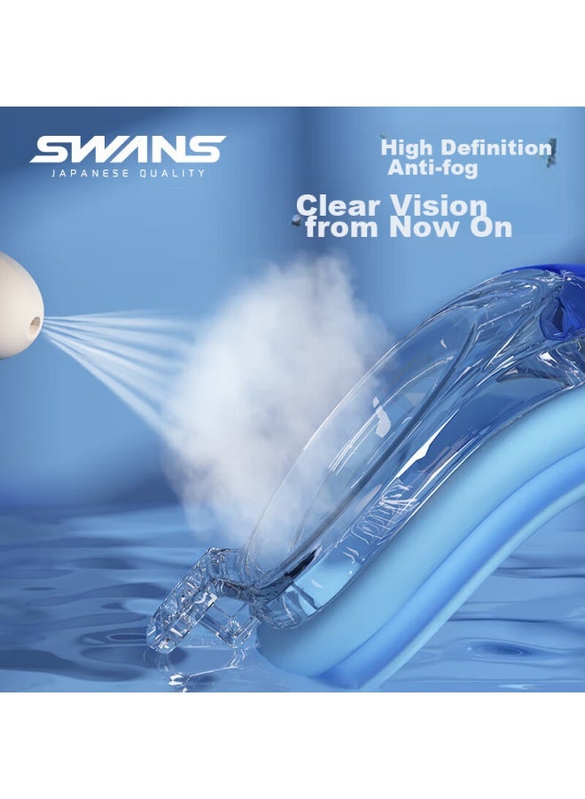 Swans Children's Imported Swimming Goggles And Cap, High-definition Waterproof Anti-fog Swimming Set For Boys And Girls, Seg1-3 Little White Rabbit - Image 2