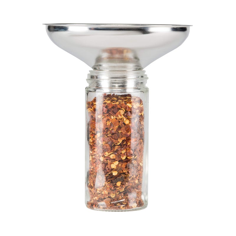 AllSpice Spice Funnel Metal Stainless Steel 18/8 (1" Bottom) - Image 1