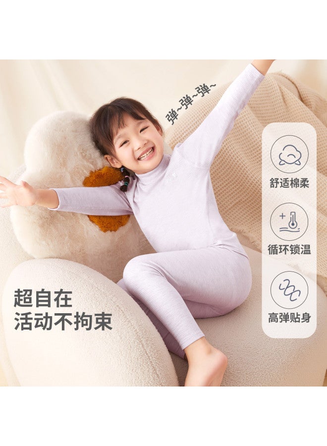 Long time companion 5a Antibacterial Soft & Stretchy Unisex Kids Thermal Underwear/pajamas 2-in-1 - Image 3