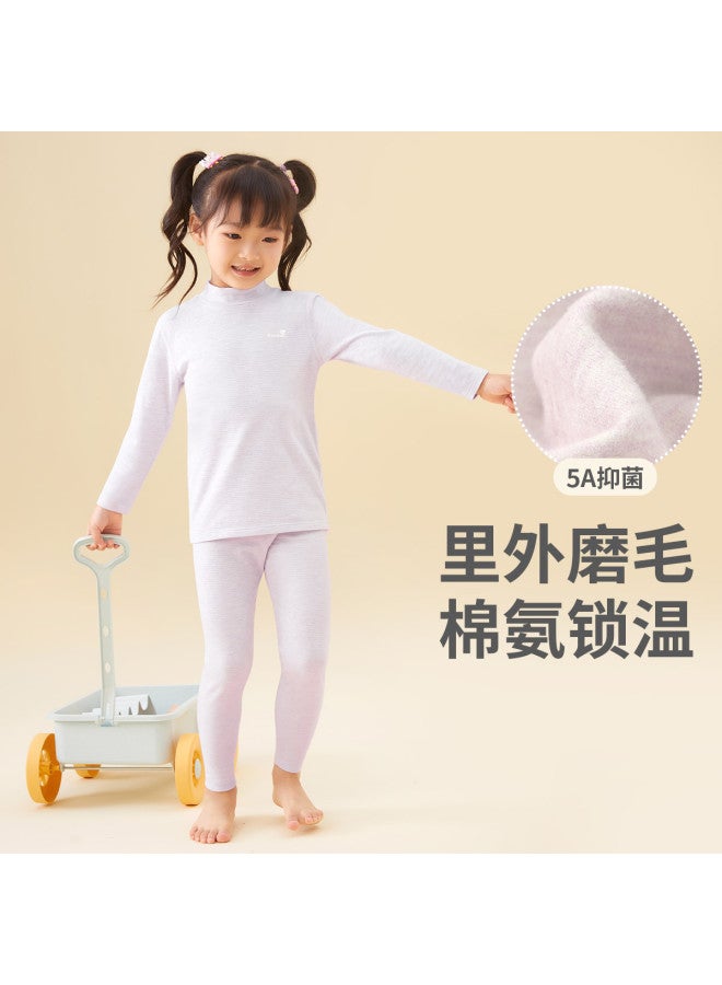 Long time companion 5a Antibacterial Soft & Stretchy Unisex Kids Thermal Underwear/pajamas 2-in-1 - Image 2
