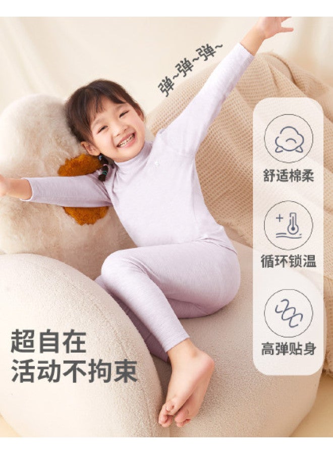 Long time companion 5a Antibacterial Soft & Stretchy Unisex Kids Thermal Underwear/pajamas 2-in-1 - Image 1