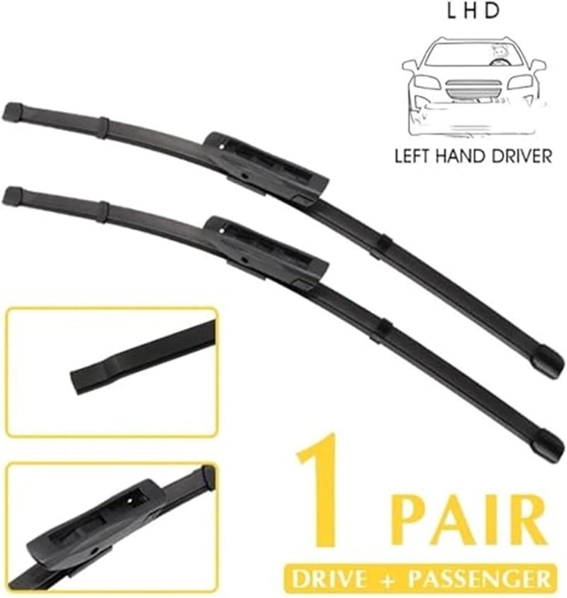 QASULER Car Front Wiper Blades for Citroen DS3 - Image 2