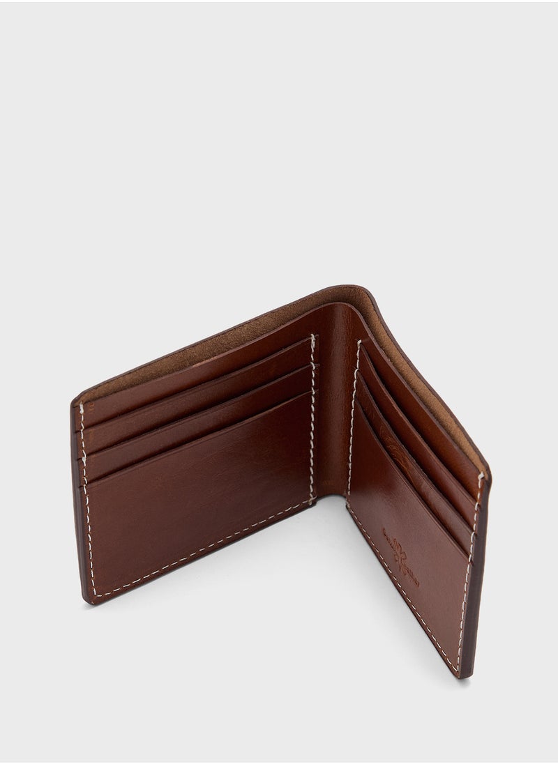 Robert Wood - Genuine Leather Bi Fold Wallet - Image 1