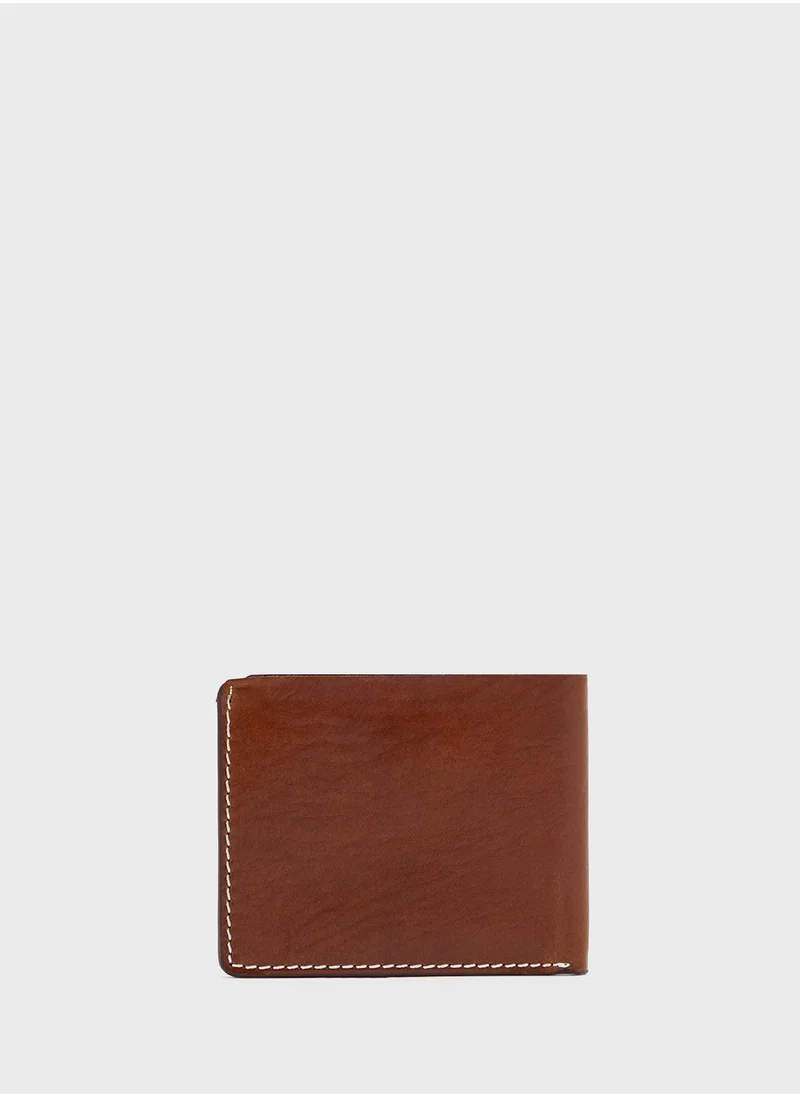 روبرت وود Genuine Leather Bi Fold Wallet