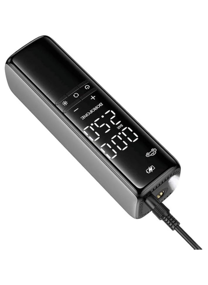 بوروفون مضخة الهواء الذكية BOROFONE FC1 Flow - سوداء - Image 3