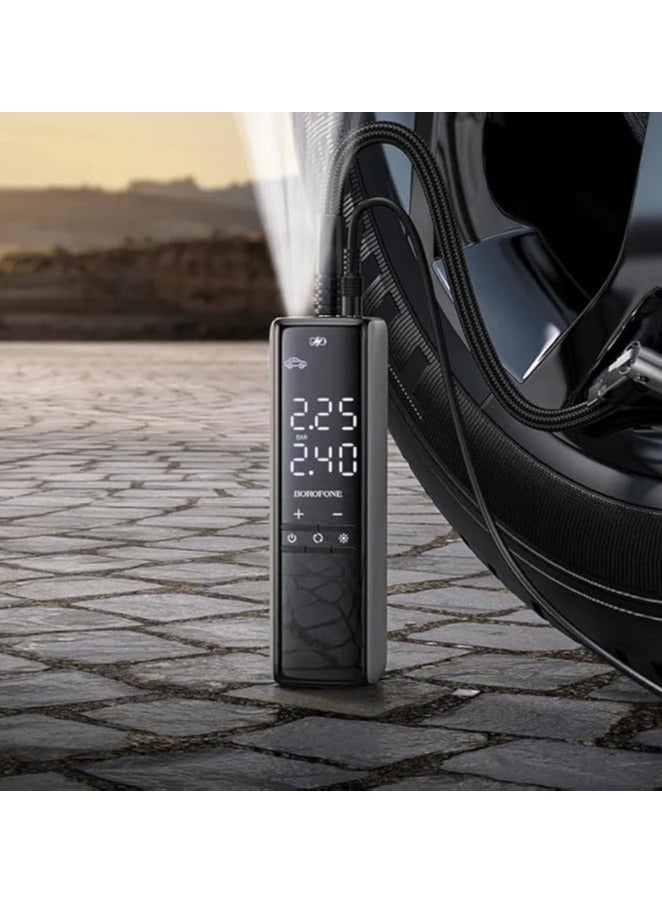 بوروفون مضخة الهواء الذكية BOROFONE FC1 Flow - سوداء - Image 5