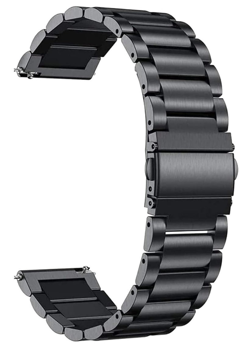 PEFKO PSS90 22MM Stainless Steel Heavy Metal Chain Loop Bands / Straps Compatible with Noise Colorfit Pulse 2 Max / Huawei GT2(46mm) / Honor Magic Watch 2(46mm) / Noise Pulse Go Buzz / Boat Flash / Xtend / Xtend Pro / Noise Colorfit Ultra Fireboltt Rage / Fireboltt Phoenix / Noise Colorfit Pulse Grand / Noise Colorfit Pulse 2 Max Smart Watch & All 22mm lug Watches (BLACK, 22MM [ HEAVY METAL CHAIN ]) - Image 3