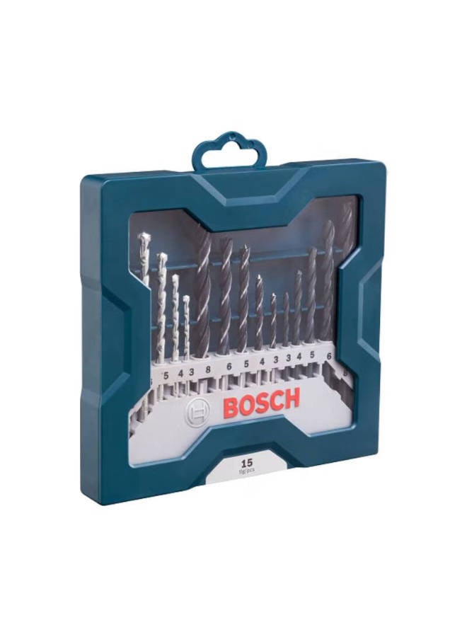Bosch 15-piece Drill Bit Set, Mixed , Round Shank Drill Bits Mixed Set - Image 3