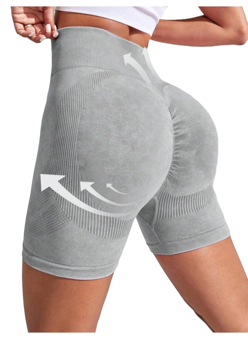 Sweet Cathy Yoga Shorts Seamless High Waist Scrunch Butt Lift Sports Tummy Control Stretcable Compression Fitness Gym for Women - Image 1