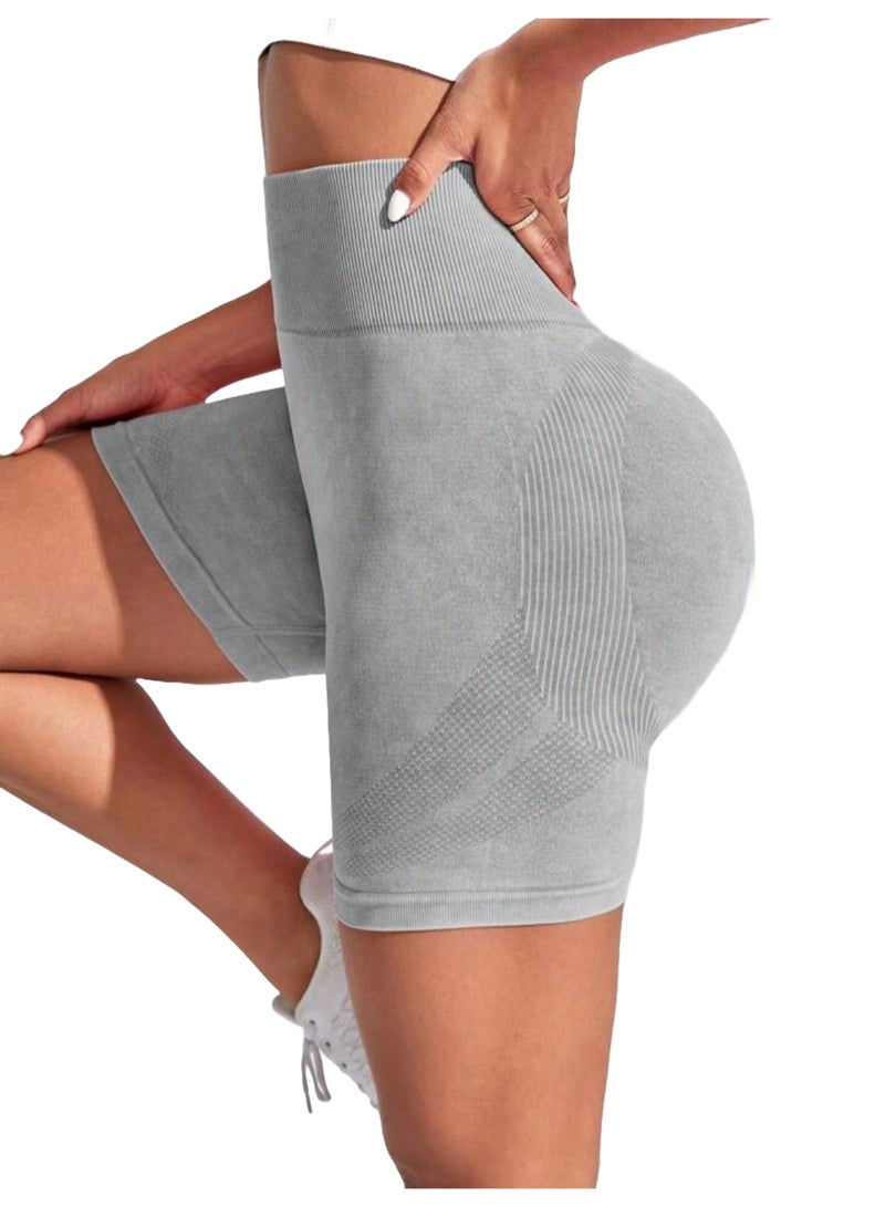 Sweet Cathy Yoga Shorts Seamless High Waist Scrunch Butt Lift Sports Tummy Control Stretcable Compression Fitness Gym for Women - Image 4