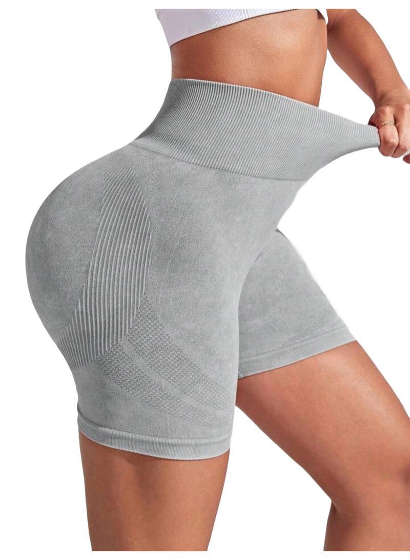 Sweet Cathy Yoga Shorts Seamless High Waist Scrunch Butt Lift Sports Tummy Control Stretcable Compression Fitness Gym for Women - Image 2