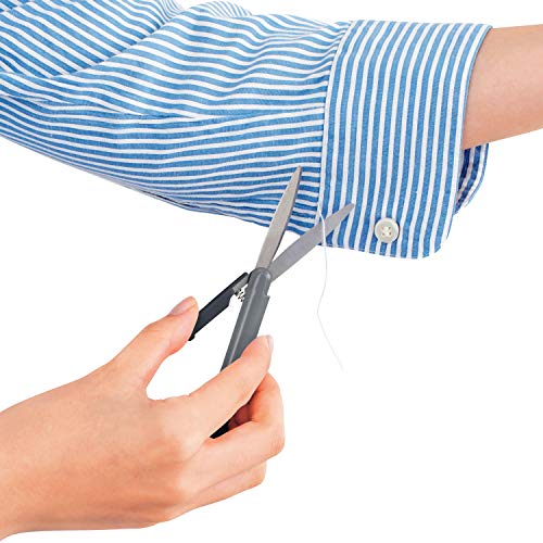 Plus Pen Style Non-Stick Compact TSA Twiggy Scissors with Cover, Charcoal - Image 3