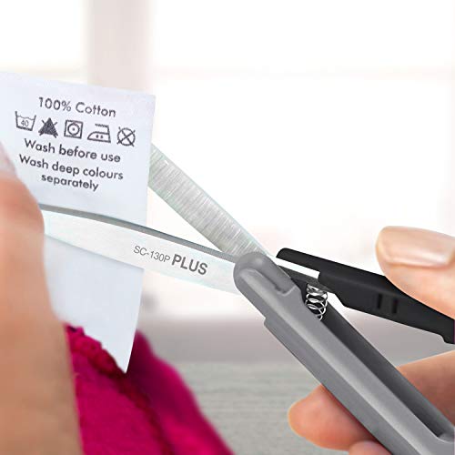 Plus Pen Style Non-Stick Compact TSA Twiggy Scissors with Cover, Charcoal - Image 4