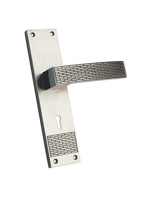 SUN SHINE - SUNSHINE MORTICE HANDLE MORTICE LOCK DOOR LOCK ZINC 201 Mortice Handle Set with CY CYLINDRICAL LOCK with 3 KEY FINISH SS - Image 1