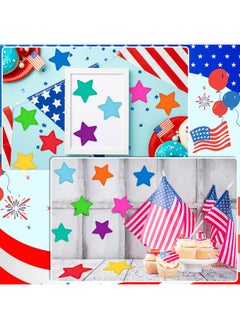 Geyee Geyee 108 Pcs Star Cutouts Bulletin Board Stars Classroom Cutouts Decorations 3.5 Inch Colorful Paper Star Shaped Die Cut for Teachers Kids DIY Craft School Chalkboard Wall Decor  - Image 5