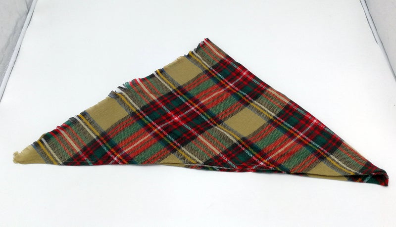 Wander Agio Womens Warm Scarf Triangle Shawls Large Scarves Stripe Plaid Fichu Triangle Camel Colour 7 - Image 3
