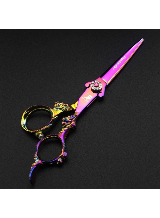 ROCOCO 6.0" Professional Japan 440C Hair Cutting Shears - Salon Hair Blending/Thinning/Texturizing Scissor for Barber or Home Use - Image 3