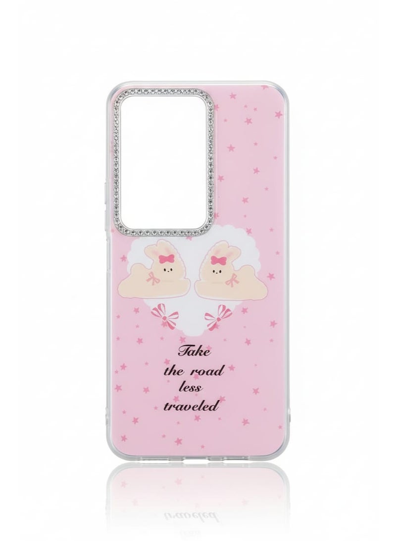 جراب فاخر بتصميم سحابة حلوى لهاتف فيفو y19s.