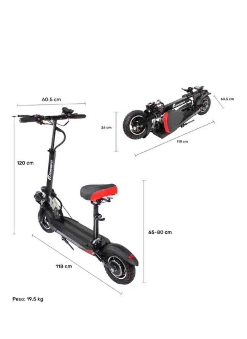 Centurfit Electric Scooter With Seat Led Light Usb Alarm 48 Km/h - pzsku/Z9358E69FCAE91265DDC5Z/45/_/1734021942/28121a63-8c35-4020-9380-8fb964646cb2