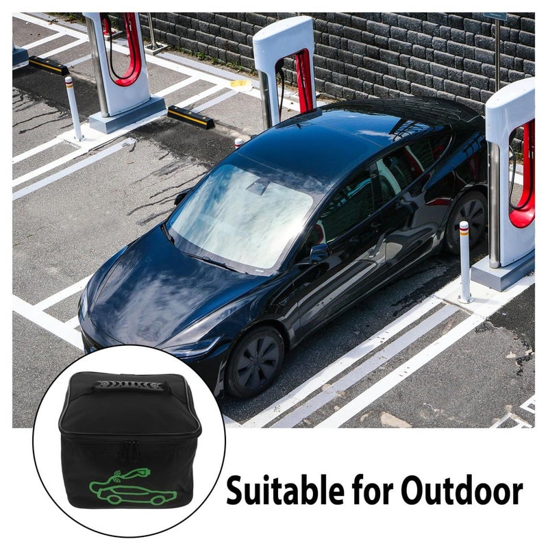 Heavy Duty EV Charger Storage Bag Multifunctional Cable Organizer Case for Outdoor Use - Image 4