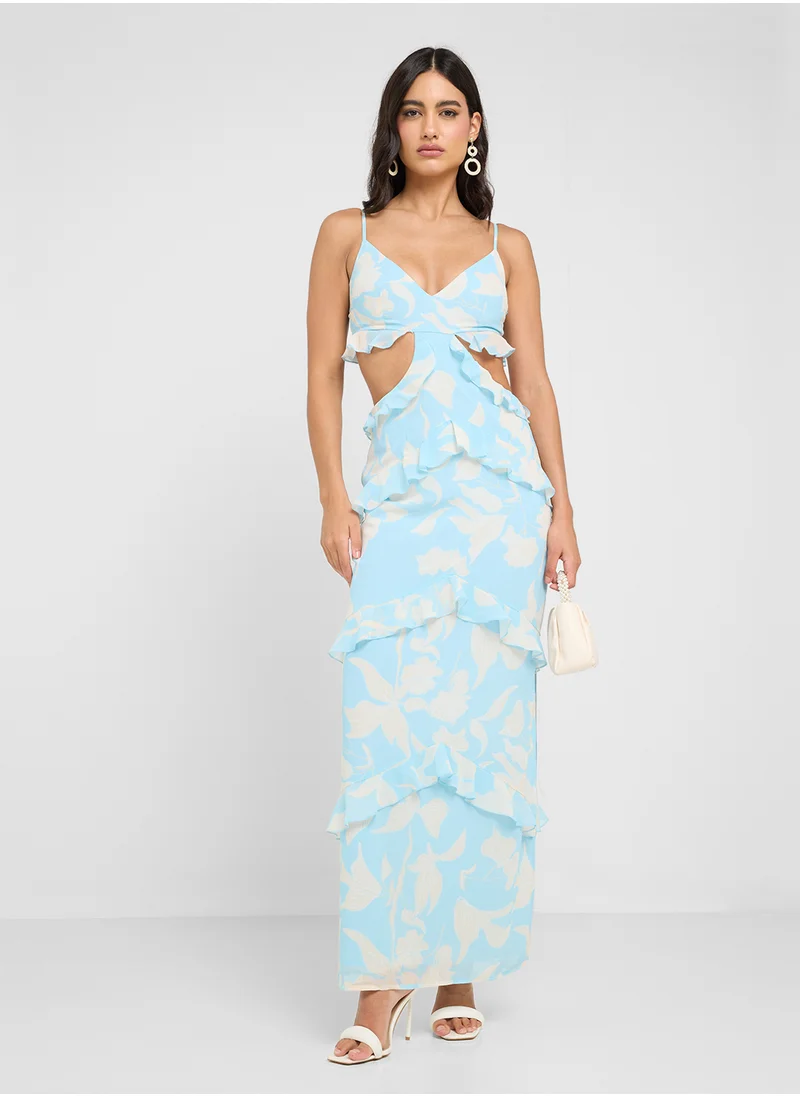 بريتي لافيش Strappy Cut Out Maxi Dress